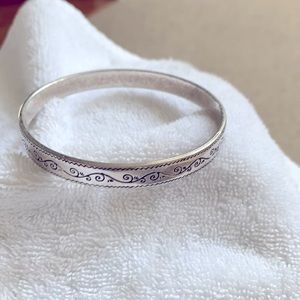 Brighton Bangle with engraved design